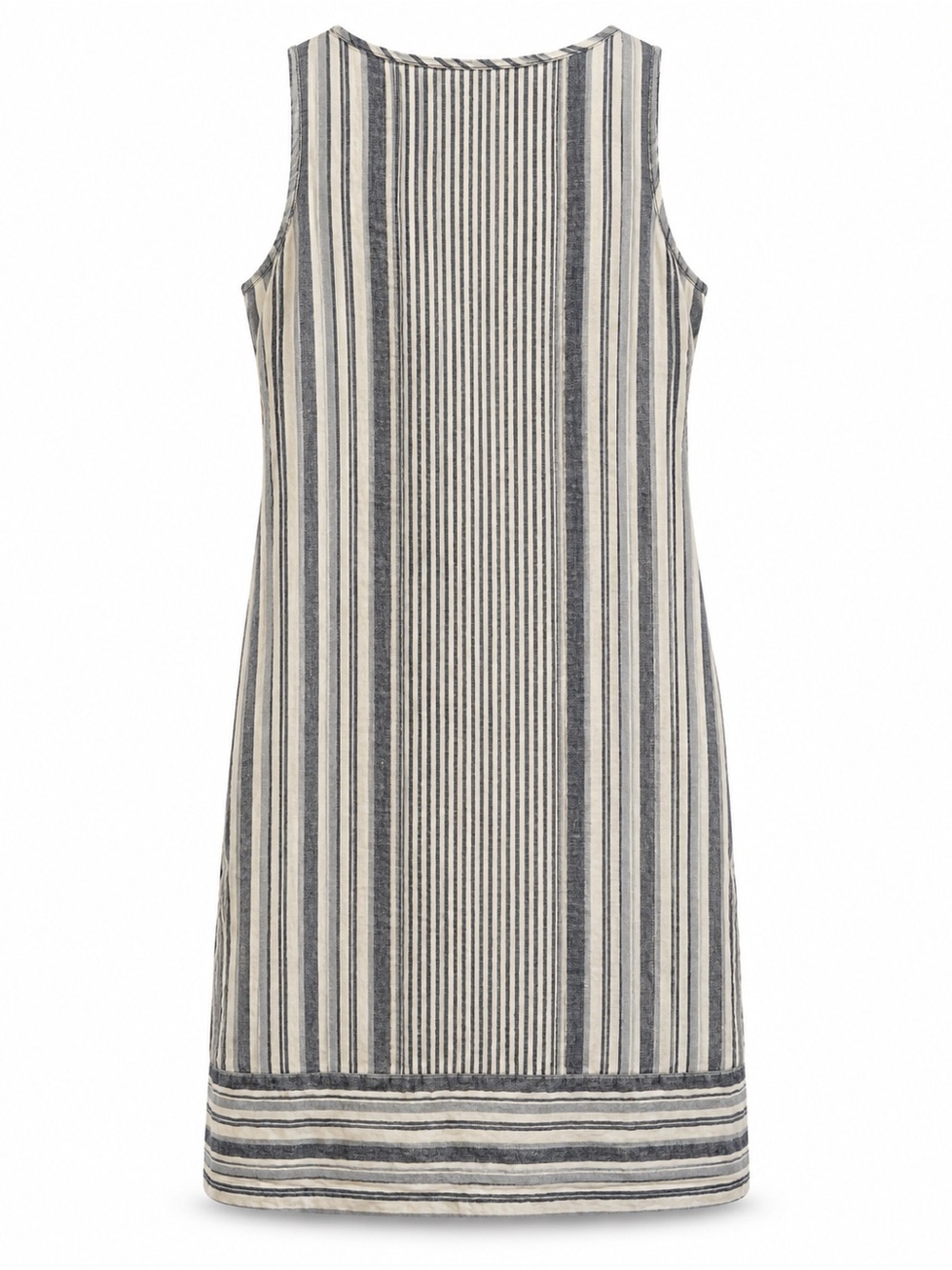 J.Jill Love Linen Striped Sleeveless Shift Dress Size M Pockets 100% Linen - Picture 4 of 5